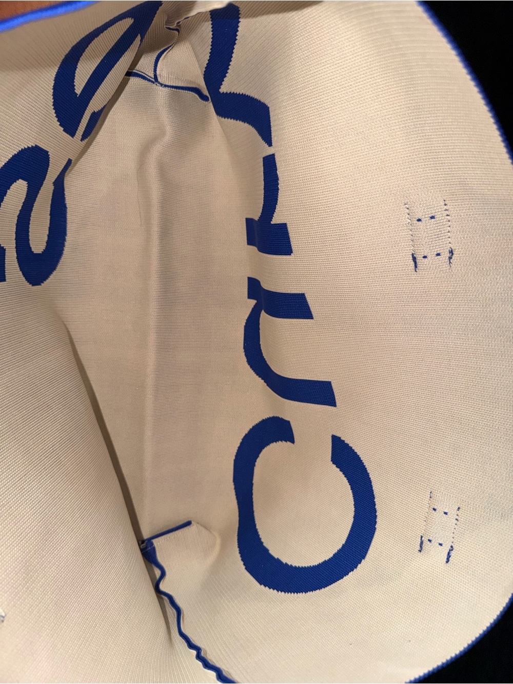 Curves tote bag - sapphire blue - Picture 3 of 4